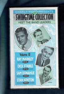 #VV1. VHS SWINGTIME MUSIC VIDEO TAPE - VOL 10, BAND LEADERS - Picture 1 of 2