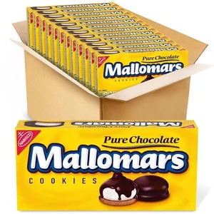 Mallomars pure chocolate Cookies 8.2 oz Each 12 PACK - Picture 1 of 6