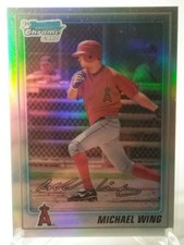 2010 Bowman Chrome Refractor Michael Wings Card # BCP86-Numbered 081/777