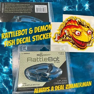 "Basso esca per manovella RattleBot Craw BioSpawn Craw senza labbra pesca acqua dolce 2,5""" - Foto 1 di 7