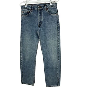 Levis 505 Original Fit Mens Denim Jeans W30 L30 Blue Made In USA 100% Cotton - Picture 1 of 6
