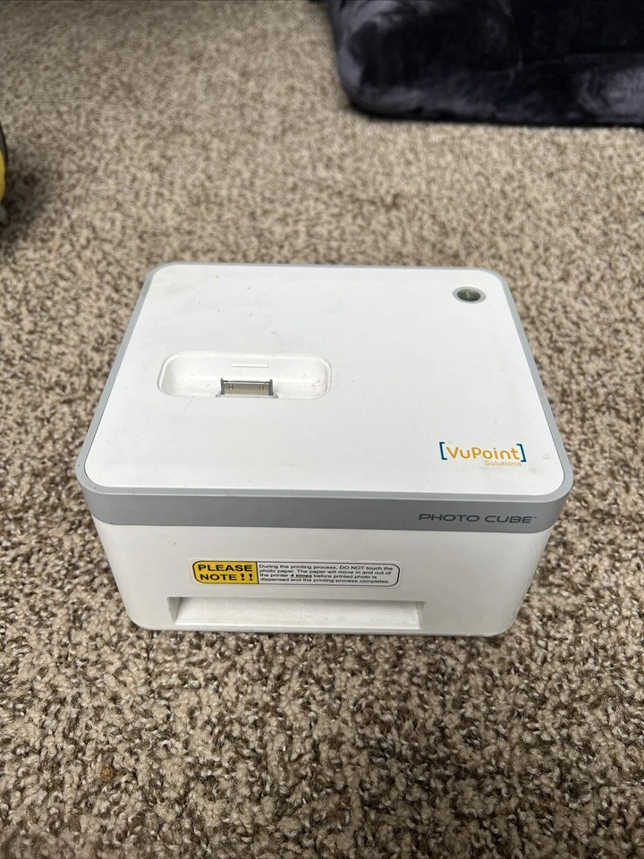 Vupoint Solutions Photo Cube Compact Photo Printer IP-P20-VP - With Power Cord - Image 1 of 4