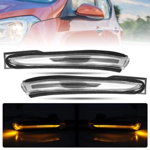 LED Side Mirror Turn Signal Light Indicator Clear Lens for Hyundai I10 2014-2017 - Picture 1 of 10