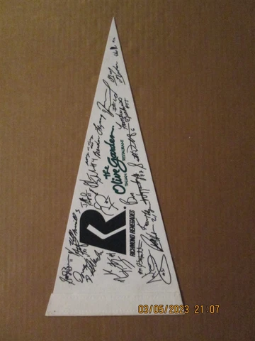 ECHL Richmond Renegades Vintage Defunct 1990's The Olive Garden Logo Pennant Cover