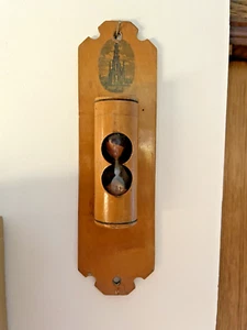 MAUCHLINE WARE WALL MOUNTED HOUR GLASS EGG TIMER - SIR WALTER SCOTT'S MONUMENT - Picture 1 of 6