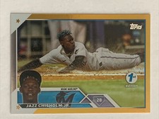 2023 Topps Series 1 1st Edition Jazz Chisholm Jr.  Gold Foil 172 Marlins