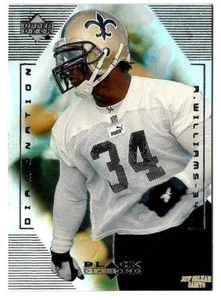 1999 UD Black Diamonation Ricky Williams (ex-mt) New Orleans Saints radiocontrol - Imagen 1 de 1