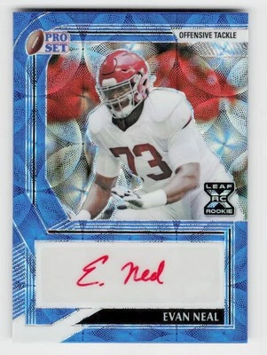 2022 Pro Set Metal #PA-EN1 Evan Neal Kaleidoscope Blue #/15 - Image 1 of 2