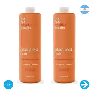 The Real Brazilian Keratin - Alisado Plastifield Hair 1L X2 Unid - Picture 1 of 1