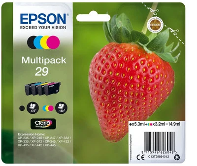 Epson 29 / T2986 / C13T29864012 / C13T29864022 / C13T29864511 Tinten Sparset sch - Bild 1 von 4