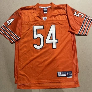 Chicago Bears Brian Urlacher #54 Reebok Orange Jersey Large #415 Vintage - Picture 1 of 5