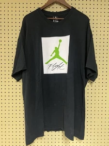 VINTAGE Jordan T Shirt Men Large Black Nike Michael Jumpman Logo 00s Y2K - Picture 1 of 9