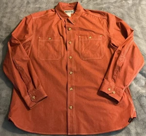 Camisa Duluth Trading Co Manga Larga Naranja Calce Relajado Para Hombre Con Botones Talla L - Imagen 1 de 17