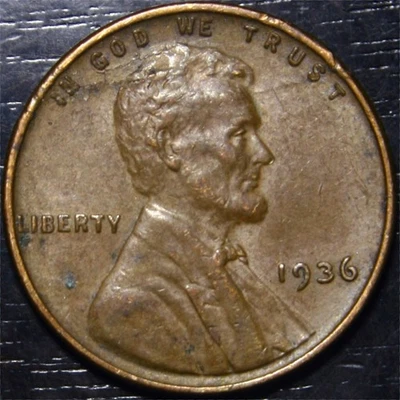 1936 Lincoln Wheat Penny 1c Us Coin Philadelphia Mint - Image 1 of 2