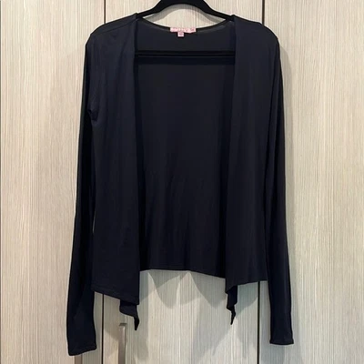 Cárdigan delantero con drapeado Calypso St. Barth | XS | Azul marino (excelente usado) Foto 1 de 4