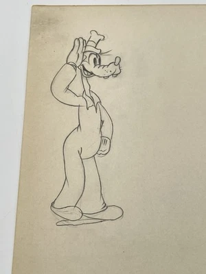 Goofy Mickey’s Service Station Production Drawing Walt Disney 1935 Cel Original - Image 1 of 3