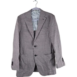 SUITSUPPLY Havana Patch Men Blazer UK38R Slim Linen Silk Wool Cotton Patterned - Picture 1 of 10