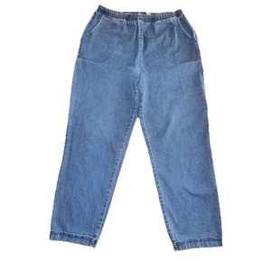 Pantalones Croft & Barrow Azul Denim Talla 1x Bolsillos Cortos Elásticos - Imagen 1 de 7