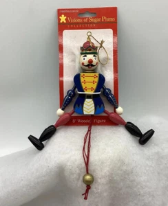 Christmas House Ornament Visions Of Sugar Plums Soldier 8" Wooden Figure NEW - Picture 1 of 11