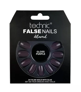 Technic False Nails Tips Full Coverage Set of 24 + Glue | 3 PACKS - Picture 1 of 1