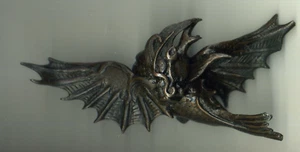 2 RARE ANTIQUE CHINESE BRONZE SCULPTURE QING DRAGON XIX° - BAT - BIRD - Picture 1 of 24