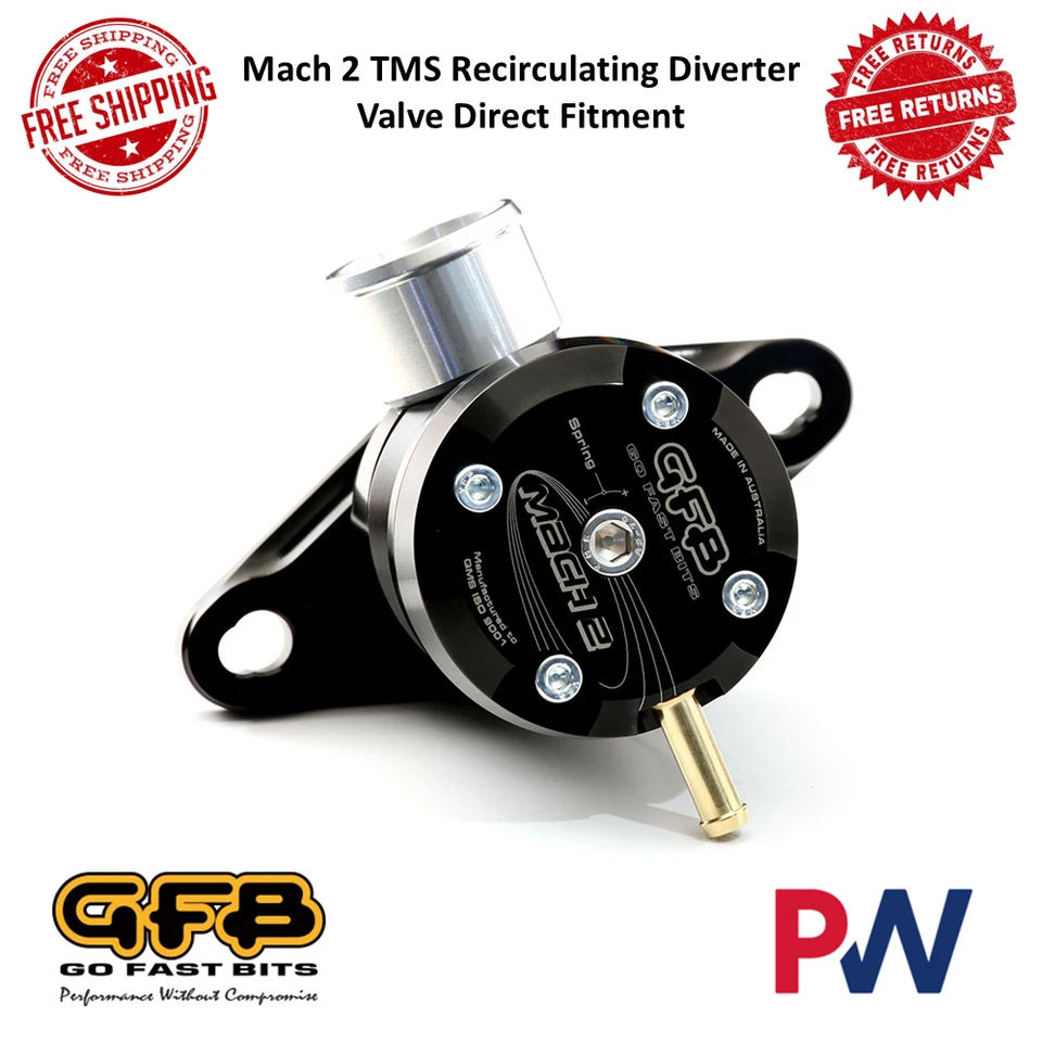 Válvula desviadora de recirculación Go Fast Bits TMS montaje directo para Mazda, Nissan Foto 1 de 4