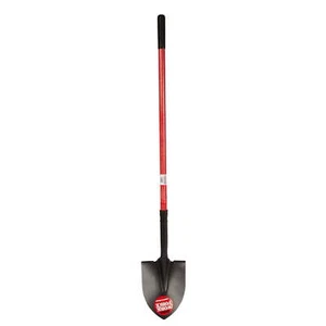 Round Point Shovel 48” Fiberglass Handle Heavy Duty 16 Gauge Steel Head Durable - Picture 1 of 1