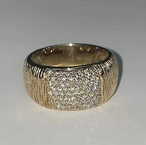 Anillo banda con racimo de diamantes pavé Le Vian LeVian de oro de 14 k 0,75 cttw talla 7,5 - Imagen 1 de 8