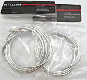 Par de cables de freno de bicicleta cromados plateados delanteros o traseros - Imagen 1 de 1