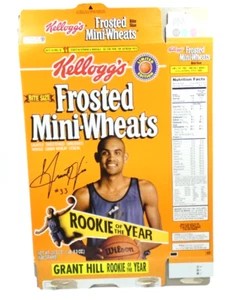 Grant Hill 1993 Novato del Año Kellogg's Frosted Mini-Wheats Box, Aplanado - Imagen 1 de 6
