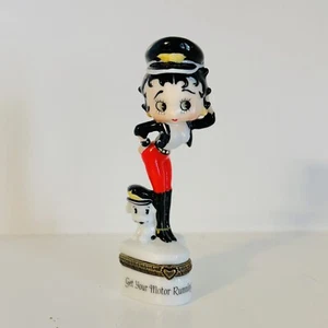 1999 Motorcycle Betty Boop PHB Collection Trinket Box With Glasses, Rear Find. - Picture 1 of 10