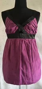 red By Marc Ecko Babydoll Star Print Sleeveless Top Large Purple - Picture 1 of 7