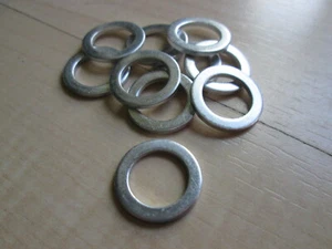Lote de (10) anillo de sellado de tapón de drenaje de cárter de aceite aluminio 12 mm M12 #M239KC - Imagen 1 de 6