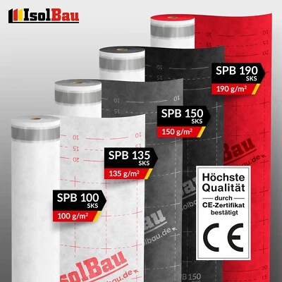 Unterspannbahn Dach Unterdeckbahn 100g - 190g Dachbahn Schalungsbahn Dachfolie - Bild 1 von 4