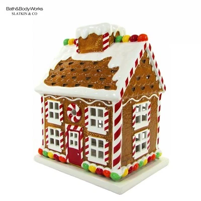 Bath & Body Works GINGERBREAD 10" Luminary Candle House Candy 2009 Slatkin - Image 1 of 4
