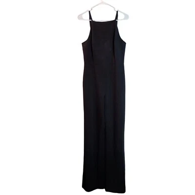 French Connection Black Jumpsuit with Spaghetti Adjustable Straps NWT Sz 10 - Image 1 of 4