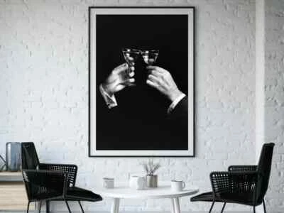 Martini In Los Angeles Wall Art Poster Premium Quality Choose your Size - Image 1 of 3