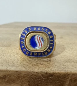 USSSA Campeón de Béisbol Tono Dorado Anillo Campeonato Escuela Secundaria Deportes Talla 7.5 B - Imagen 1 de 6