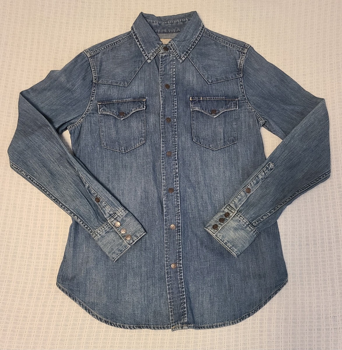 Polo Ralph Lauren Denim Western Casual Button-Down Shirts Polo Ralph Lauren Denim Western Casual Button-Down Shirts