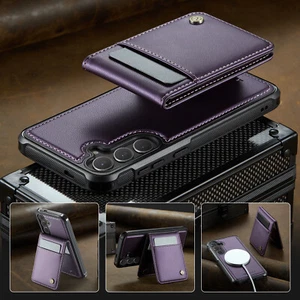 For Samsung Galaxy S25 S24 S23 S20 FE Mag Safe Case with Detachable Card Wallet - Photo 1 sur 12