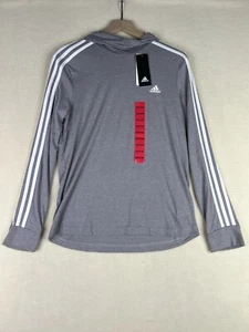 Adidas Transition Lightweight Hoodie Women's Medium Gray - Picture 1 of 9