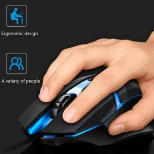 1pc 1600DPI 4Keys Sport LED Luminous Backlit Wired Gaming Mouse Wired For Of _ga - Picture 1 of 14