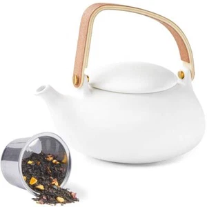 Teapot with Infuser Ceramic Japanese 2cup Teapot for Loose Leaf Tea 800ml Sma... - Picture 1 of 6