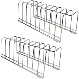 Pot Lid Organizer Pot And Pan Lid Holder Kitchen Pot Lid Rack Organization Tool - Picture 1 of 7