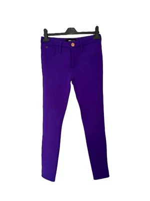 River Island Skinny Purple Trousers Stretchy Material Size 8 - Image 1 of 3