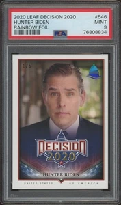 2020 Leaf Decision Hunter Biden Rainbow Foil #546 (/5) (PSA 9) - Picture 1 of 1
