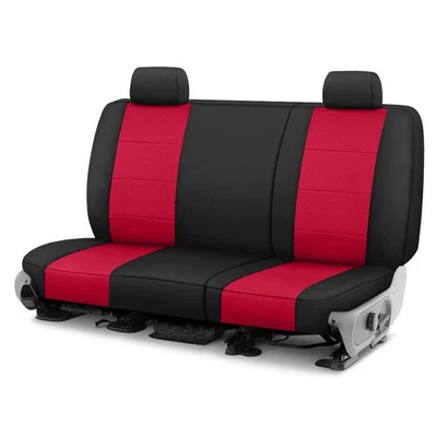For Saturn LW2 00 CalTrend Retro Weave 2nd Row Black & Red Custom Seat Covers Foto 1 de 2