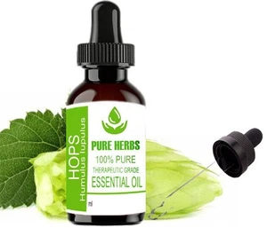 Aceite esencial de lúpulo 100 % puro y natural Humulus Lupulus de hierbas puras - Imagen 1 de 30