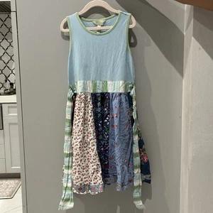 Girls Matilda Jane Blue Floral Dress Size 10 EUC - Picture 1 of 6