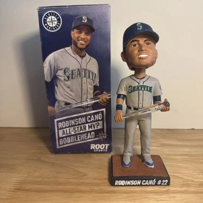 Robinson Cano All Star Jugador Más Valioso Bobblehead SGA 31/03/18 Seattle Mariners Fan Collector Foto 1 de 4